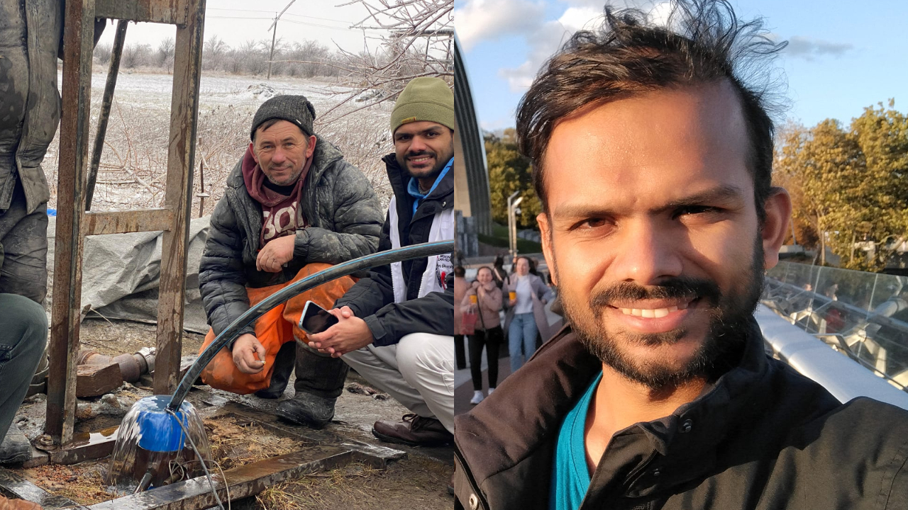 What is Sagar Dhakal doing on the Ukraine-Russia conflict border area?