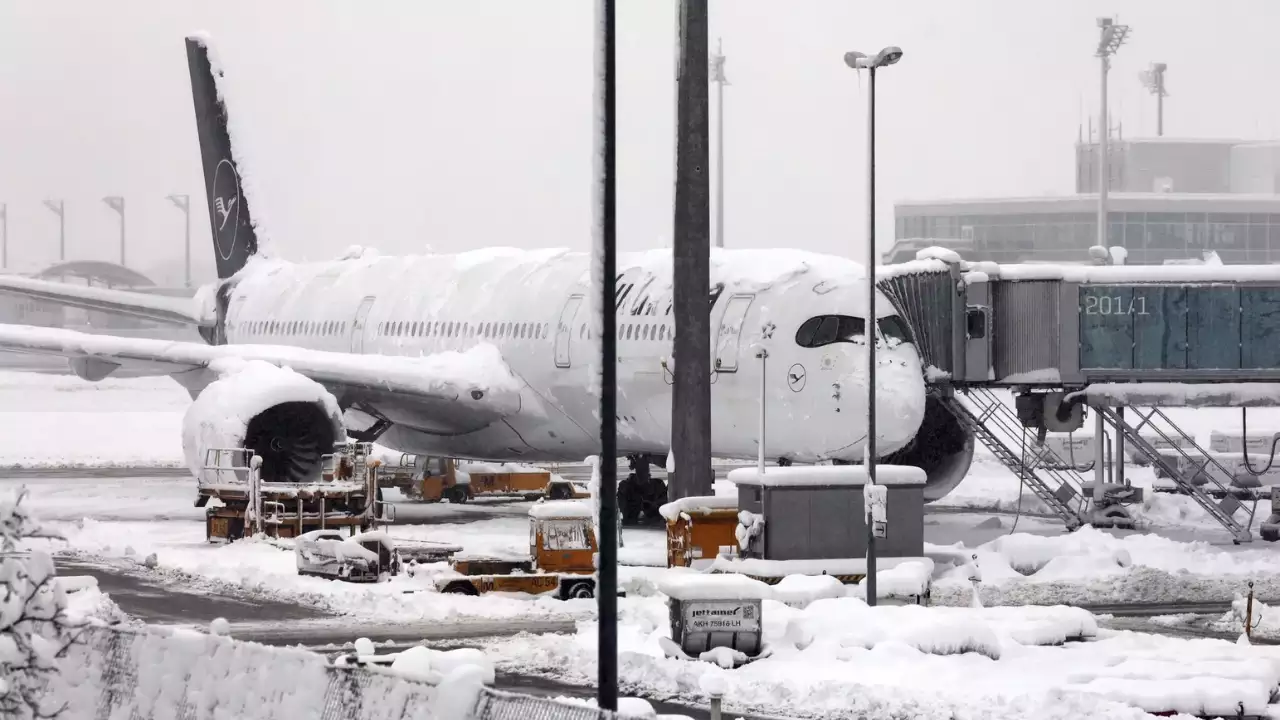 Germany: Over 700 flights cancelled, buses and train services suspended in Munich due to snowfall