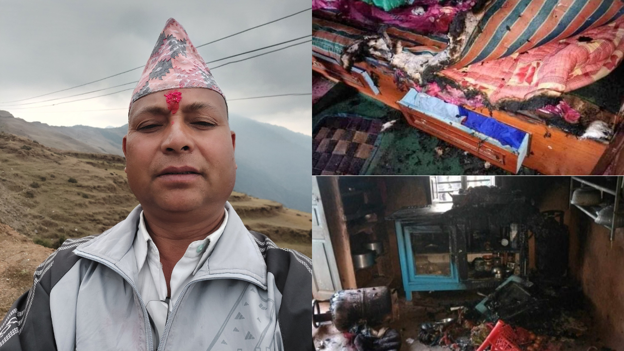 Attempted to kill Ward Chair in Dhankuta by locking house setting fire
