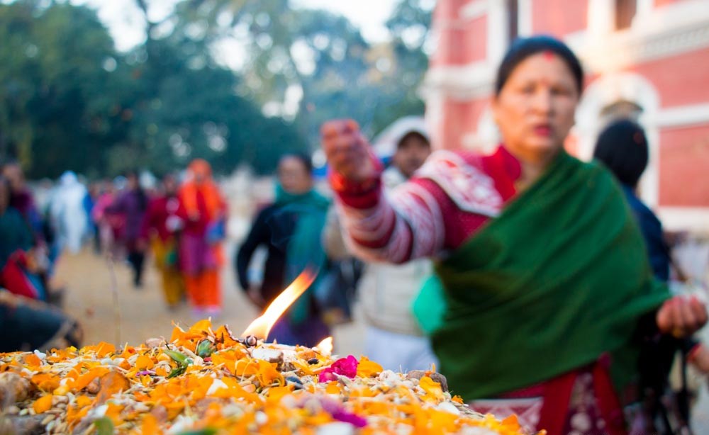 Mass Shatbeej offering at Pashupatinath on Balachaturdashi