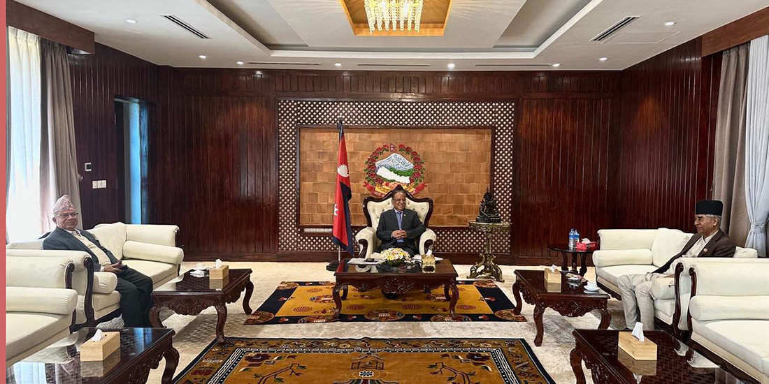 Alliance  top leaders meeting continued in Baluwatar
