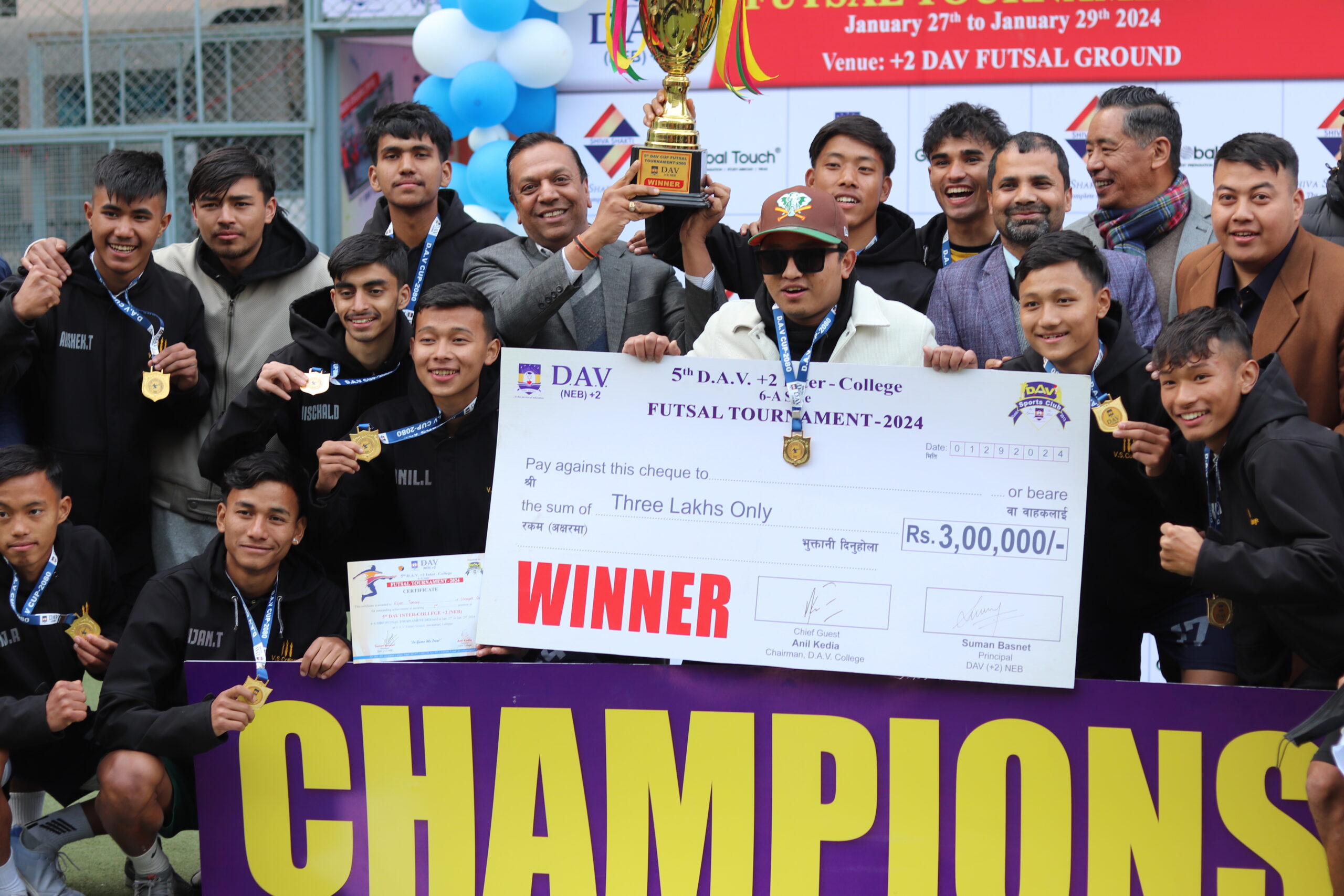 Futsal tournament organized by DAV College concluded