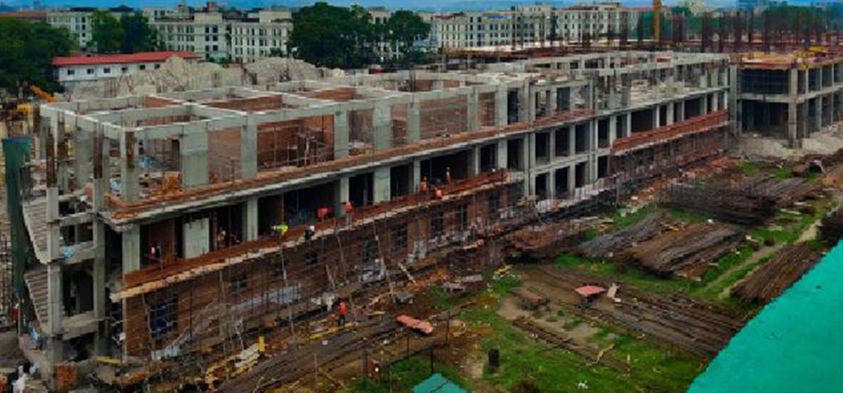 Construction of federal parliament chambers reports 77 percent physical progress