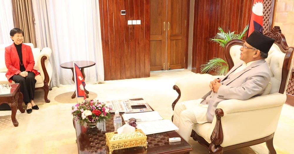PM Dahal stresses on dialogue for world peace