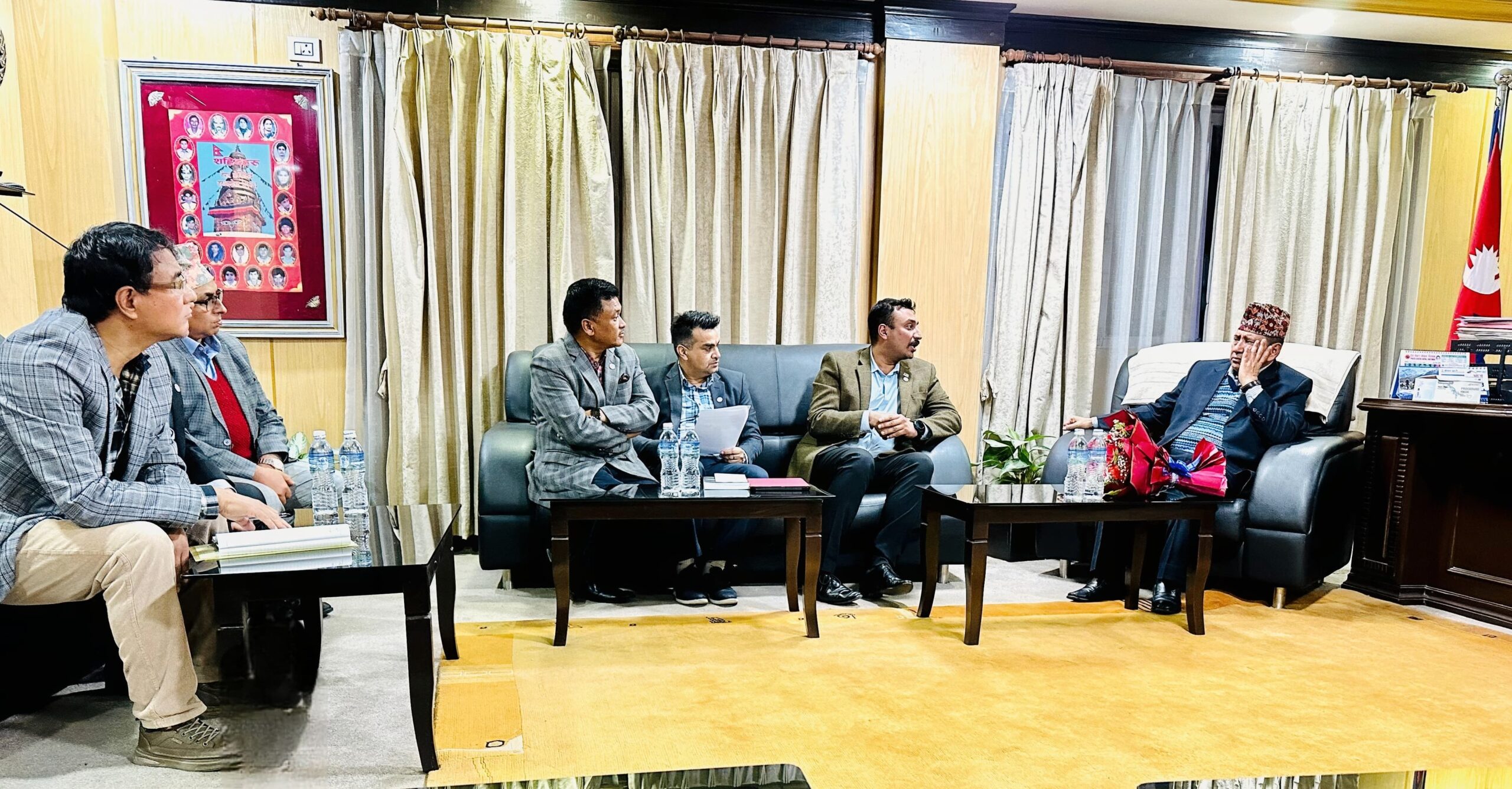 NADA President, DPM, and Home Minister discussed tightening and regulating Nepal’s borders