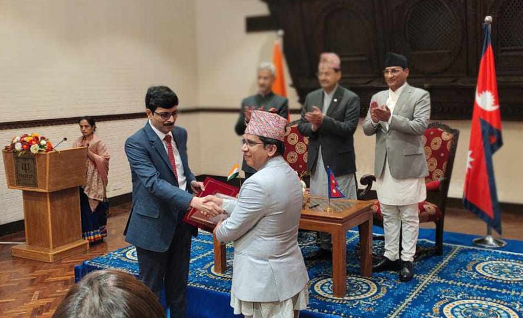 Nepal & India signs four important agreements