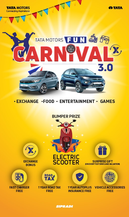 Tata Motors Fun Carnival 3.0 project to be held simultaneously at five locations from Jan 12