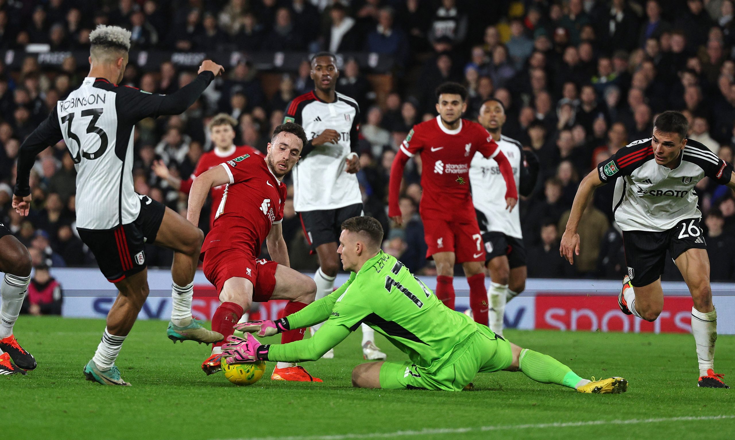 Liverpool in league cup final, facing Chelsea for the title