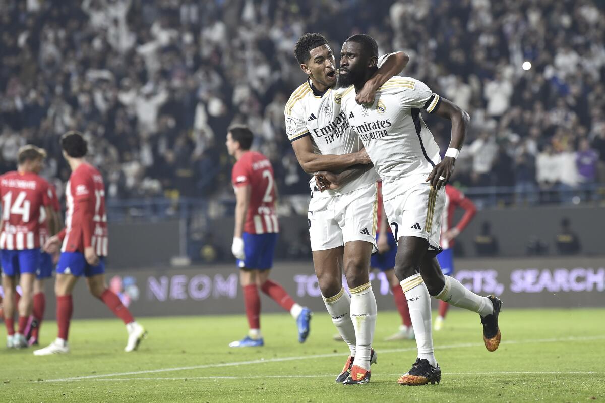 Real Madrid secures Spanish Super Cup final with 5-3 victory over Atletico Madrid