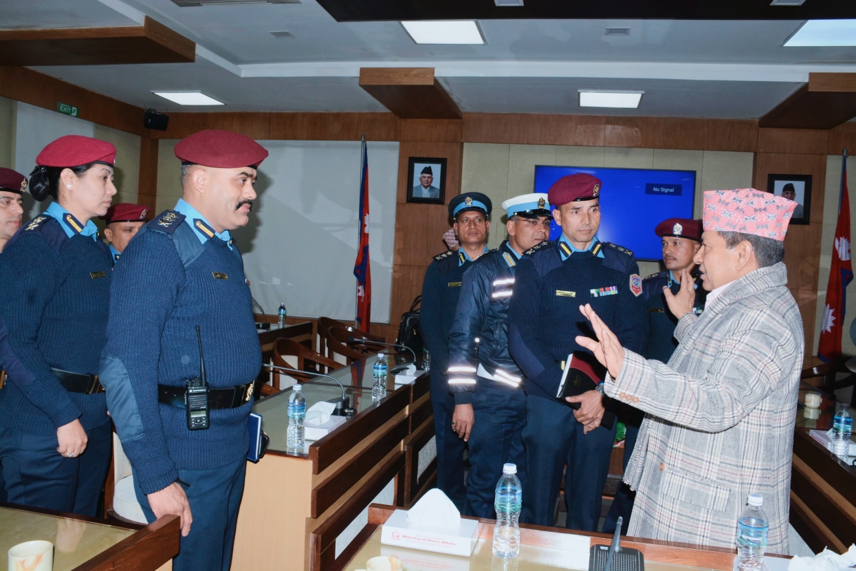 DPM Shrestha directs police officers to carry out works being free of undue pressure