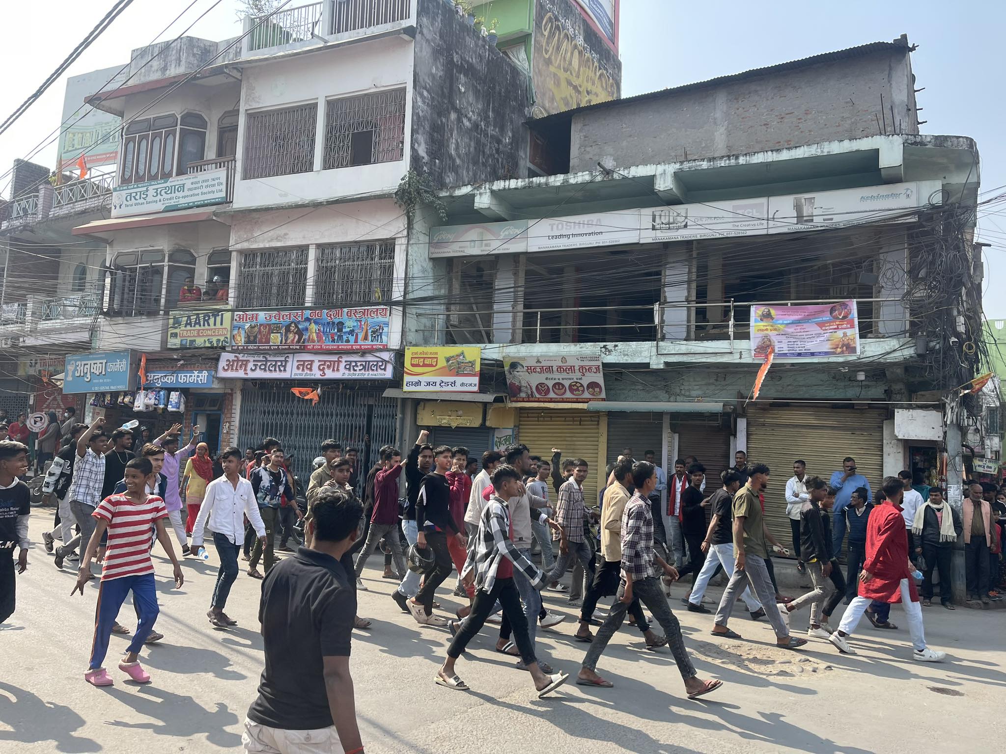 Protest by Hindu Samaj brings Birgunj market to a halt