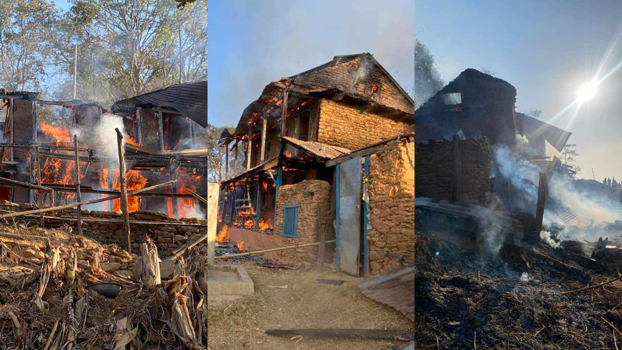 House completely gutted in Tanahun fire