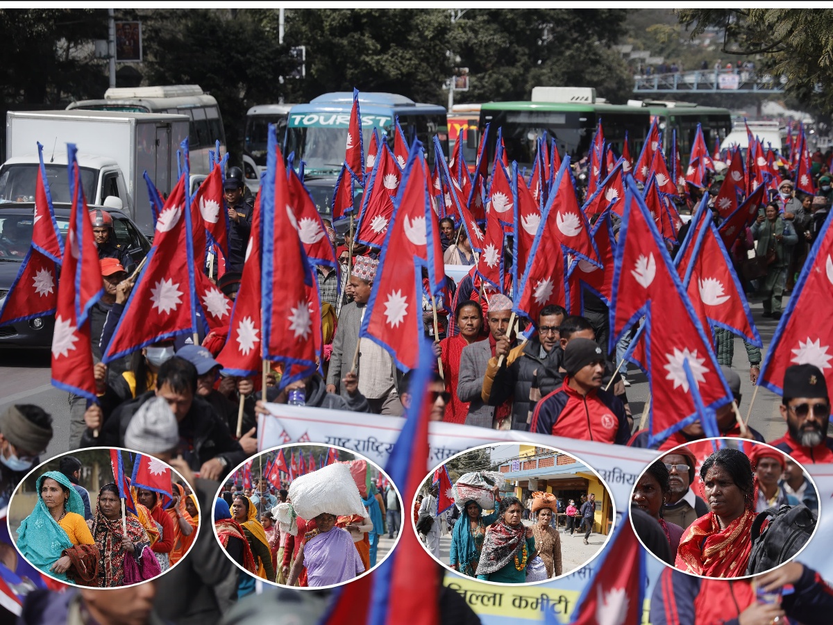 In Pics: Durga Prasai’s mass assembly