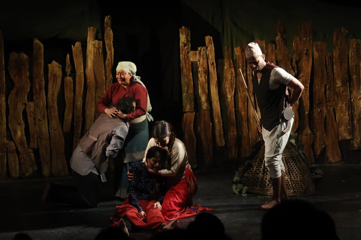 Surashya Panta’s debut drama ‘Kalesha’ being staged in Mandala Theatre (photos)