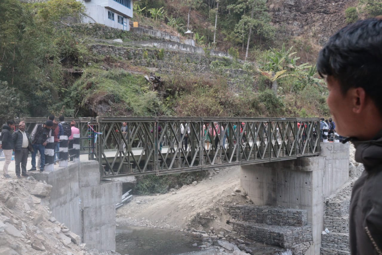 Motorable Bridge construction in Solukhumbu worth 32.8 million completed (photos)