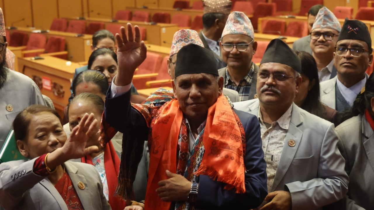 Narayan Dahal elected as Chair of NA