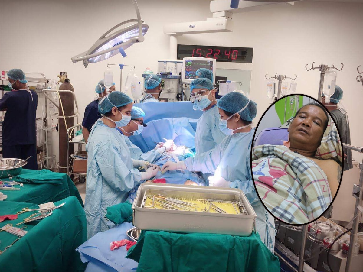 Nobel performs successful open heart surgery, removes thick membrane