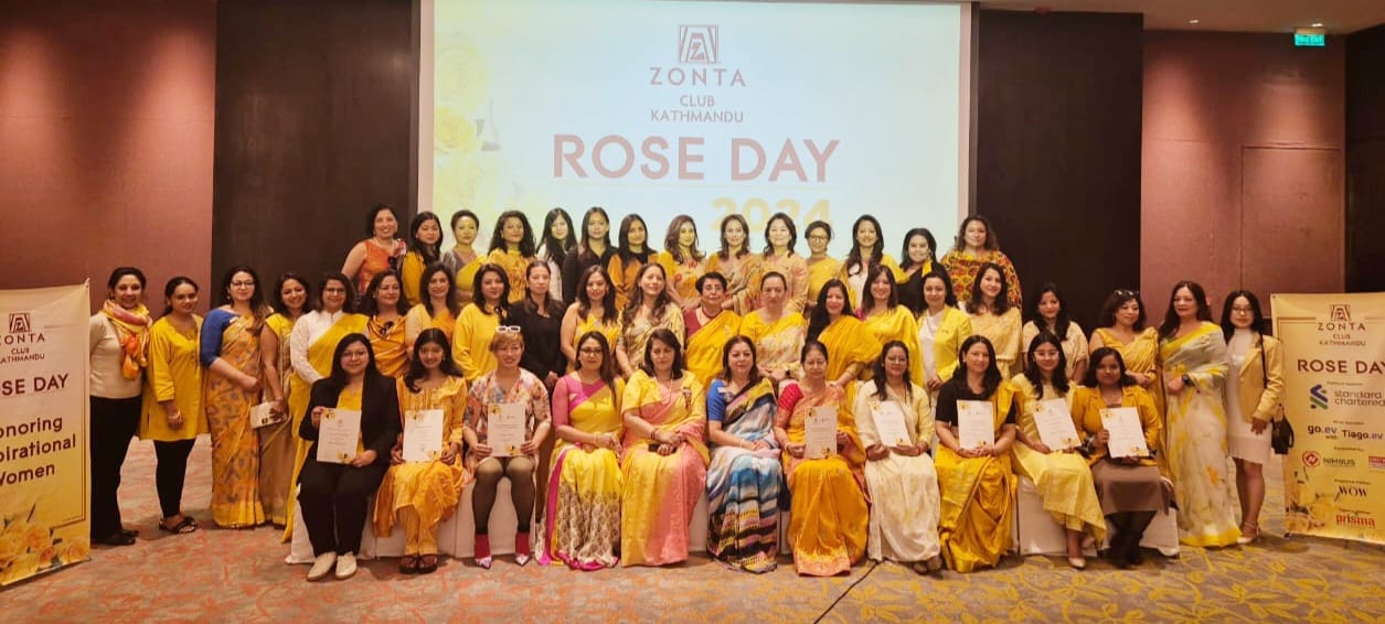 Zonta Club of Kathmandu recognizes gender equity champions on Int’l Women’s Day & Yellow Rose Day