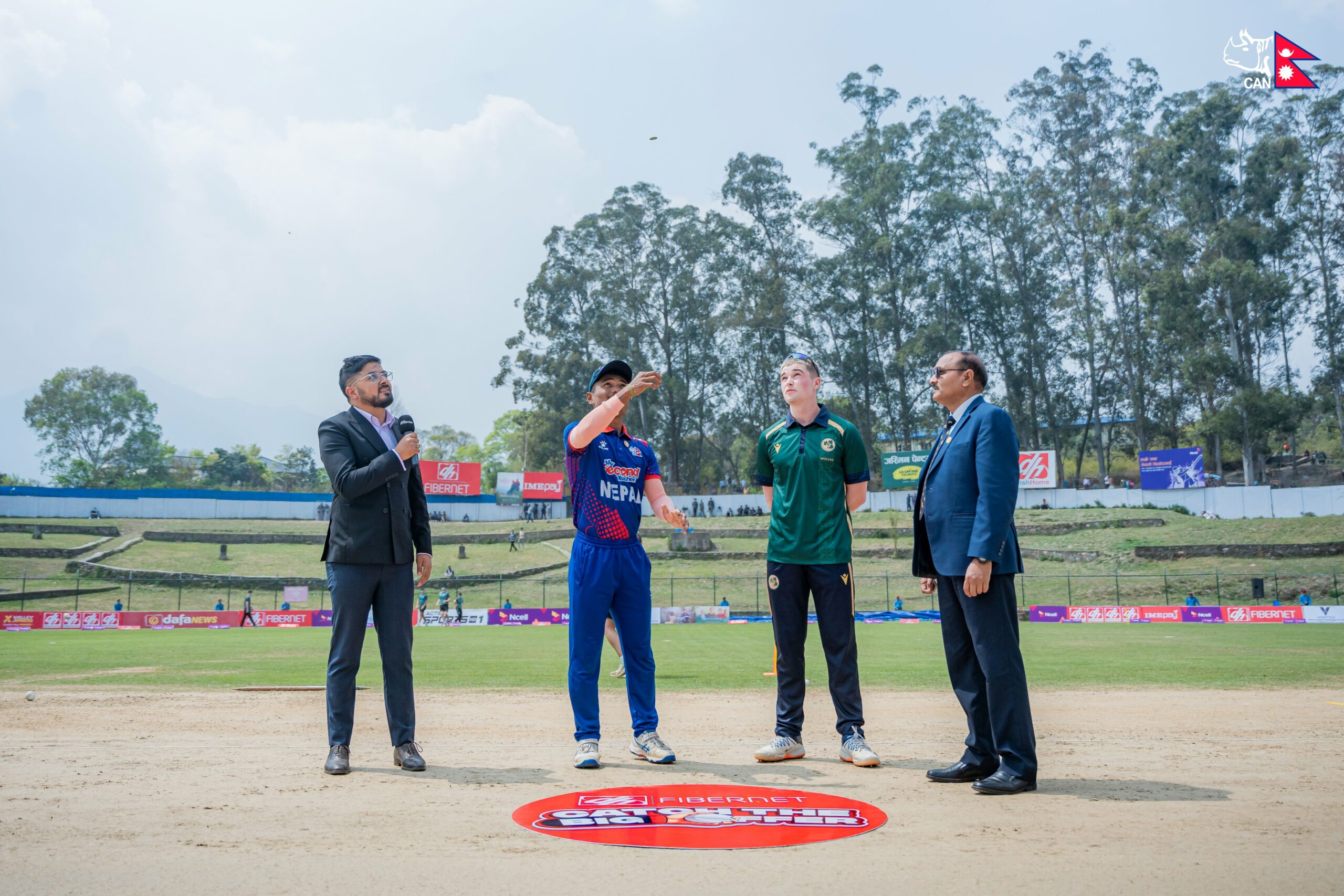 Nepal batting first against Ireland Wolves in 2nd T20 match