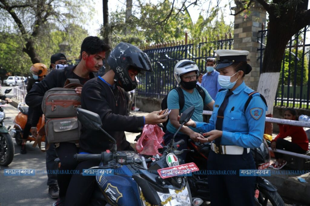 Holi: Kathmandu valley witnesses tightened traffic control