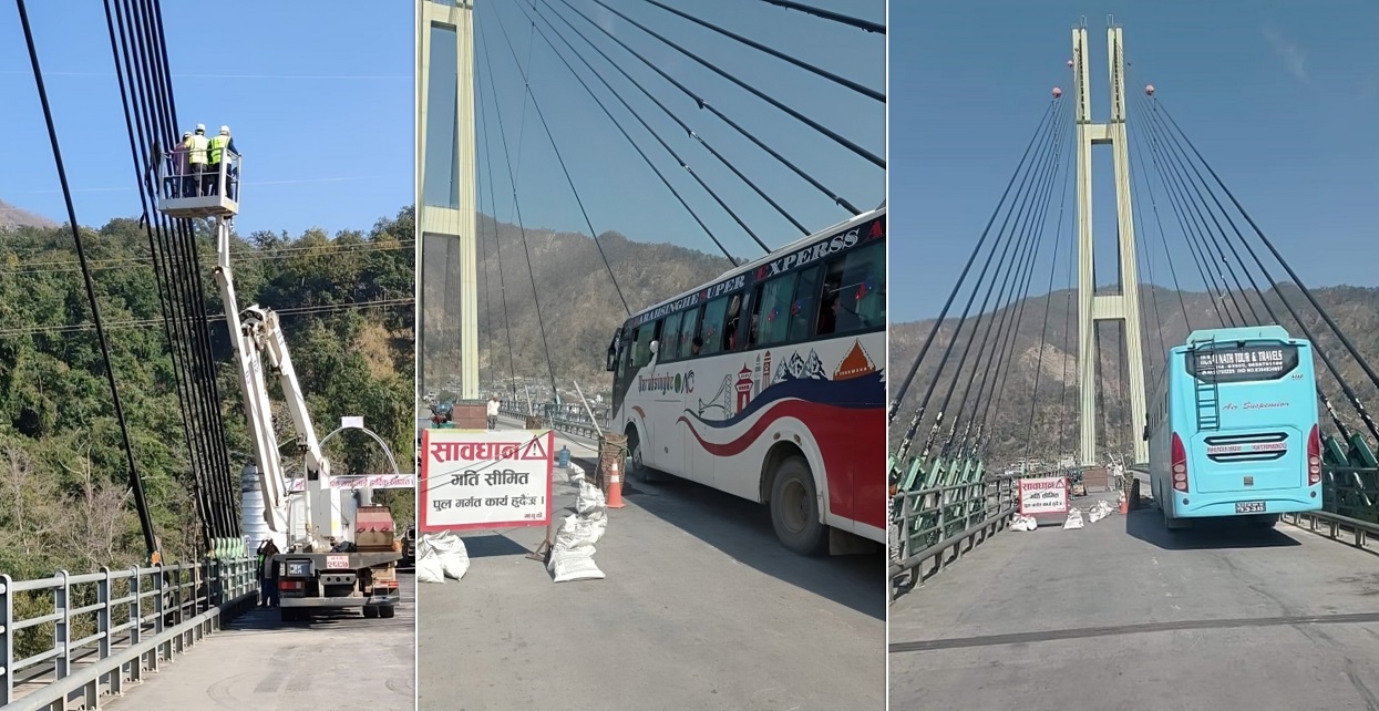 Karnali bridge opens for traffic (photos)