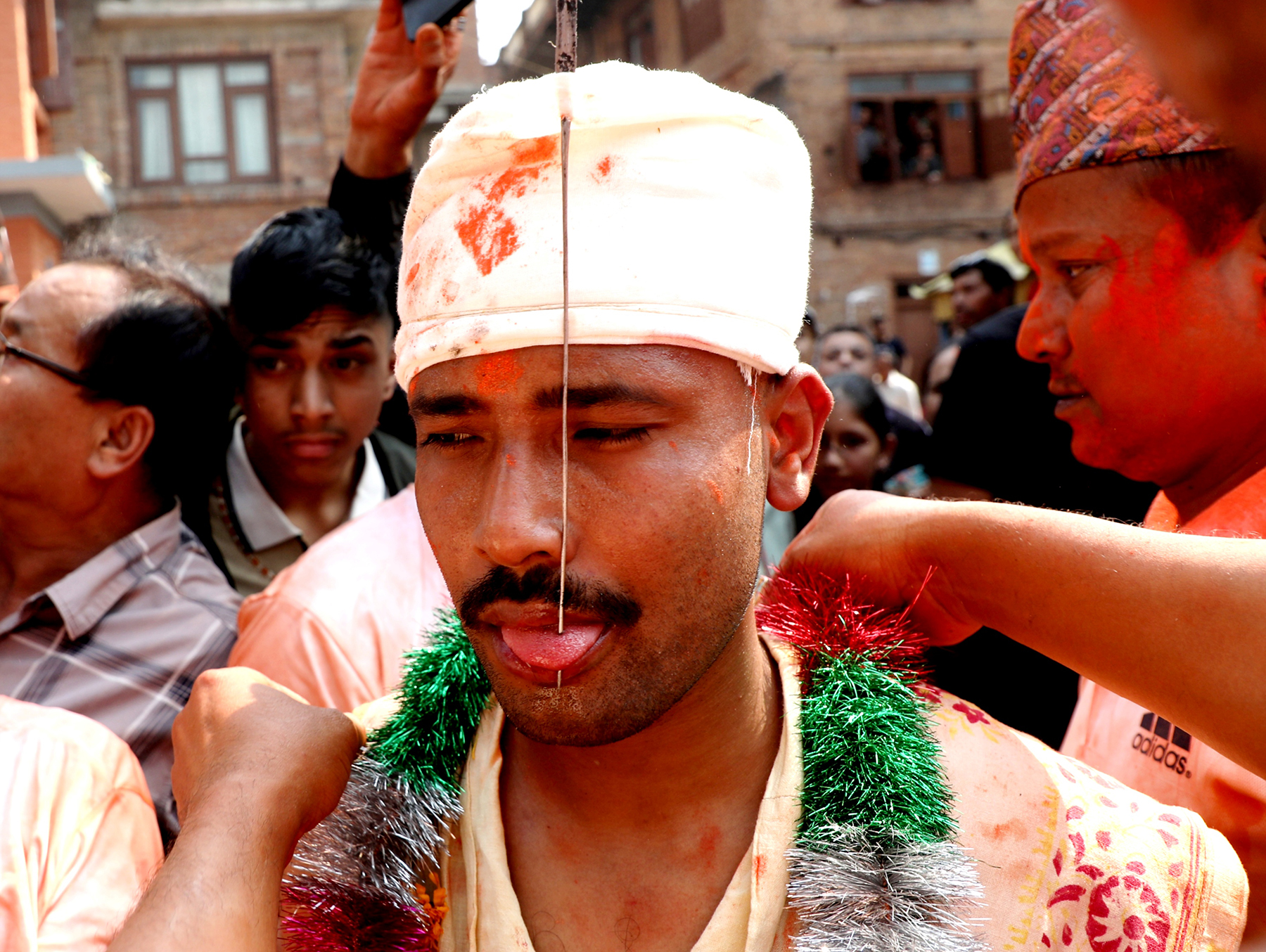 ‘Tongue Piercing Jatra’ completed in Bhaktapur (photos)