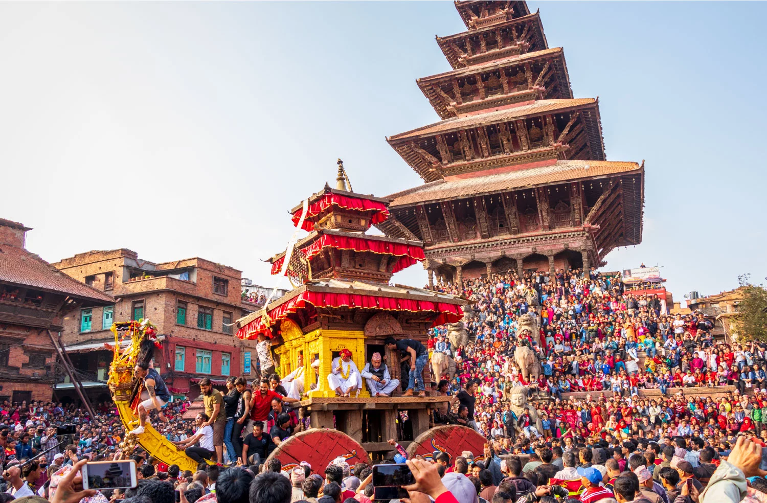 Bisket Jatra begins in Bhaktapur