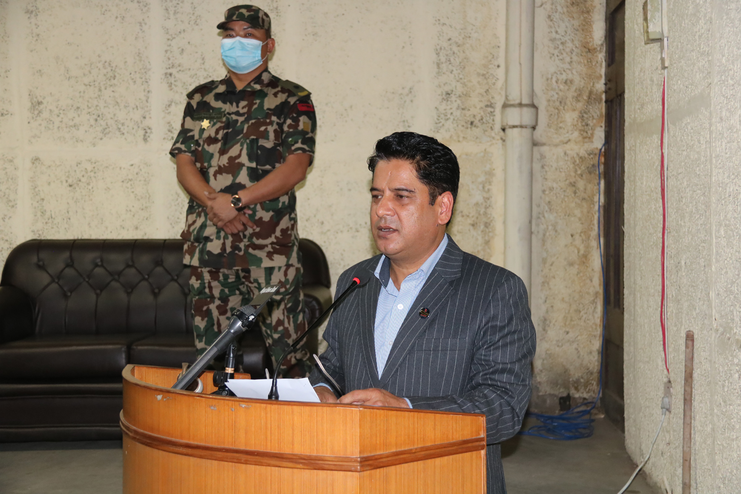 Minister Bhandari stresses curriculum containing information on earthquake