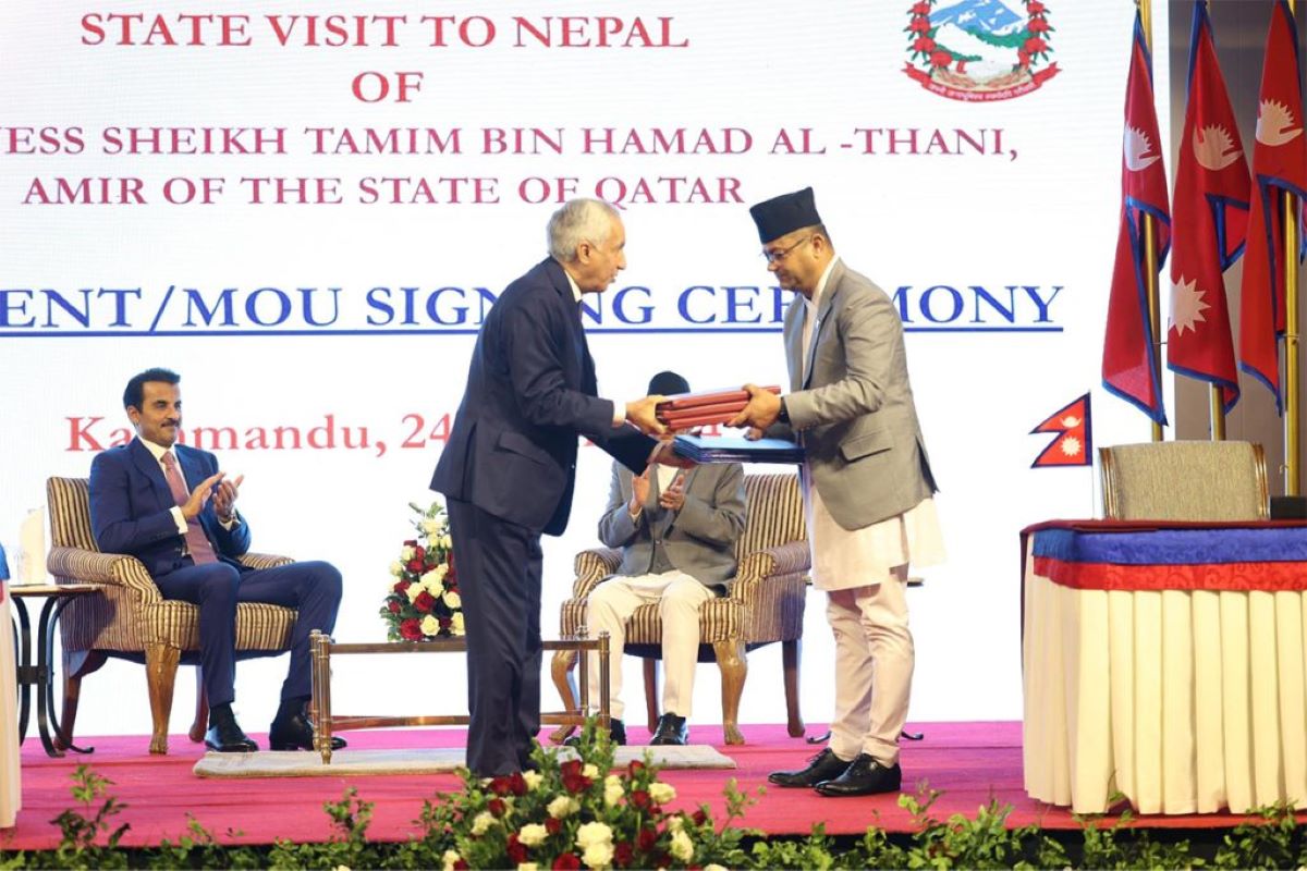 Bilateral agreement between Nepal and Qatar signed