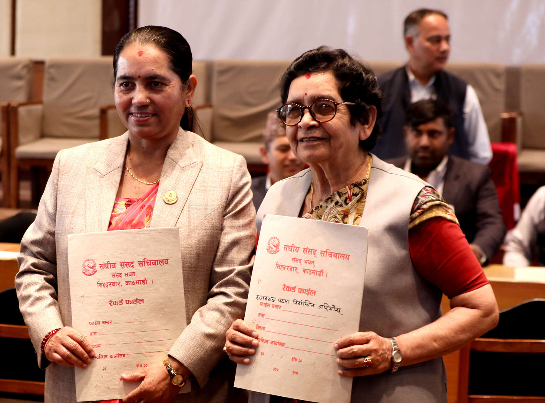 NC & UML candidates file nominations for NA Vice-Chair election