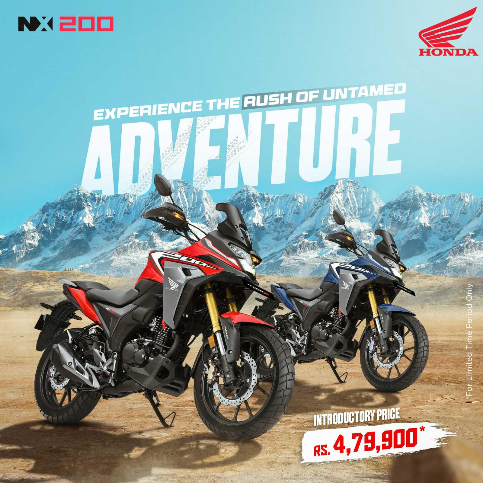 NX200 entered the Nepali market through Honda