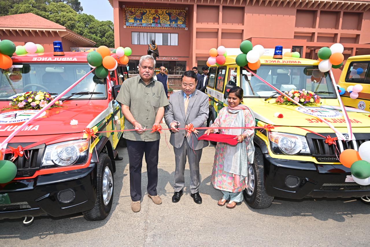 Indian Embassy gifts 35 ambulances, 66 school buses to Nepal