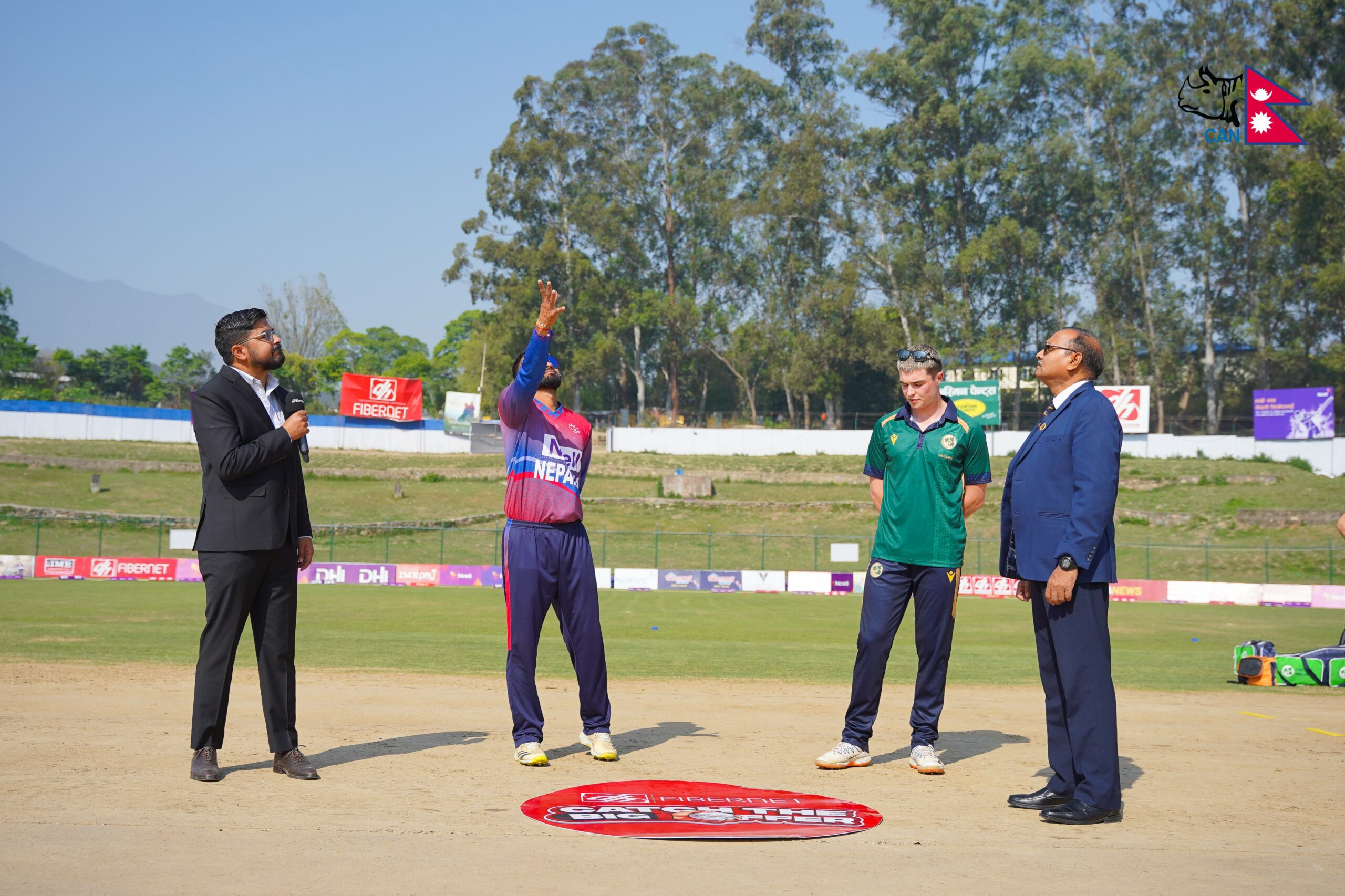Ireland Wolves won the toss, batting first against Nepal ‘A’