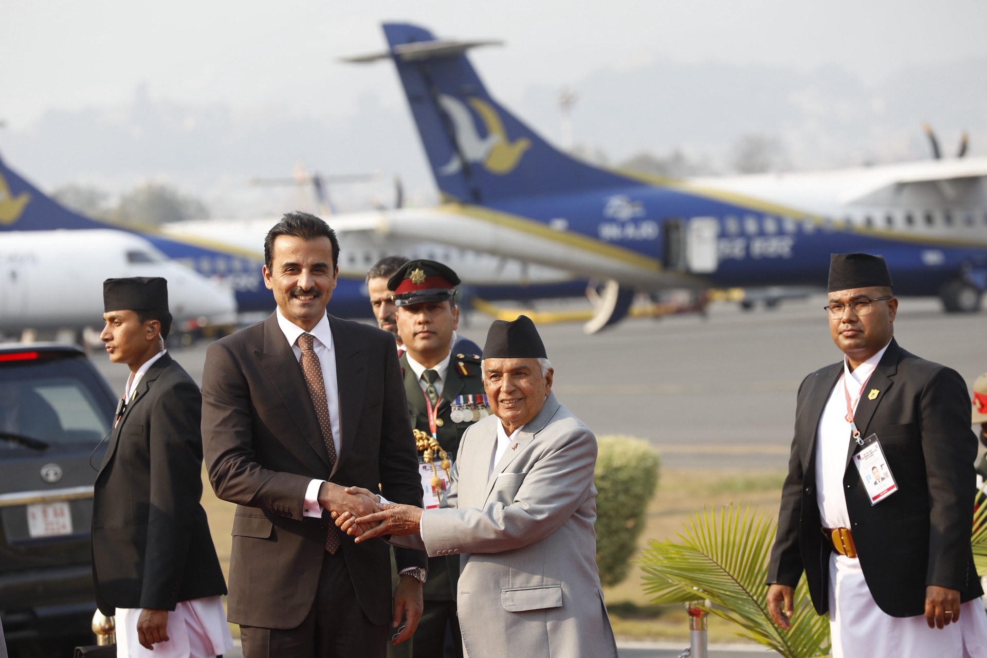Qatari King concludes state visit to Nepal, strengthening bilateral ties, President bid farewell