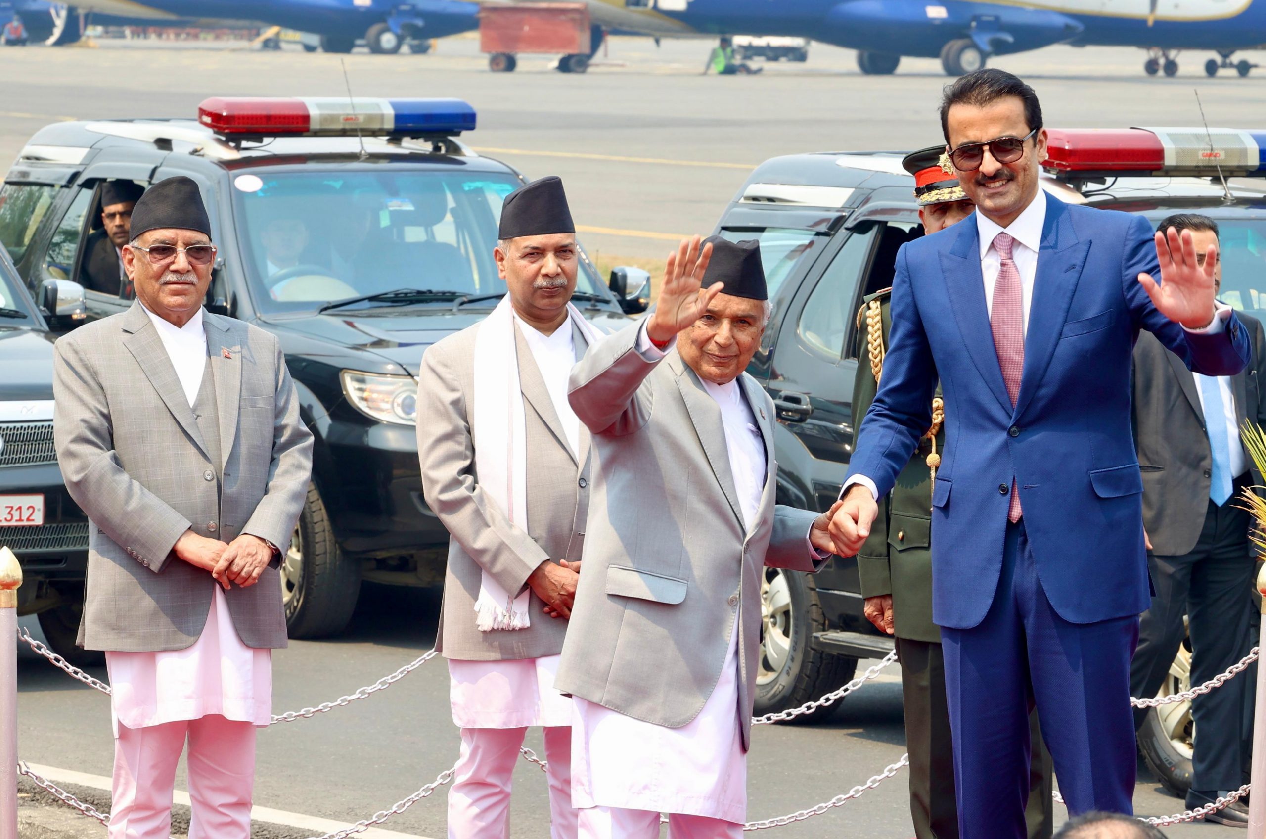 Qatari King wraps up his Nepal visit, returns home, President bid farewell