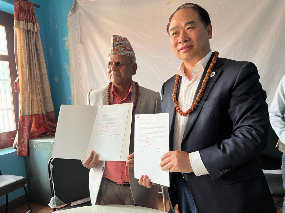 BFSU, China and Nepal Sanskrit University sign MoU
