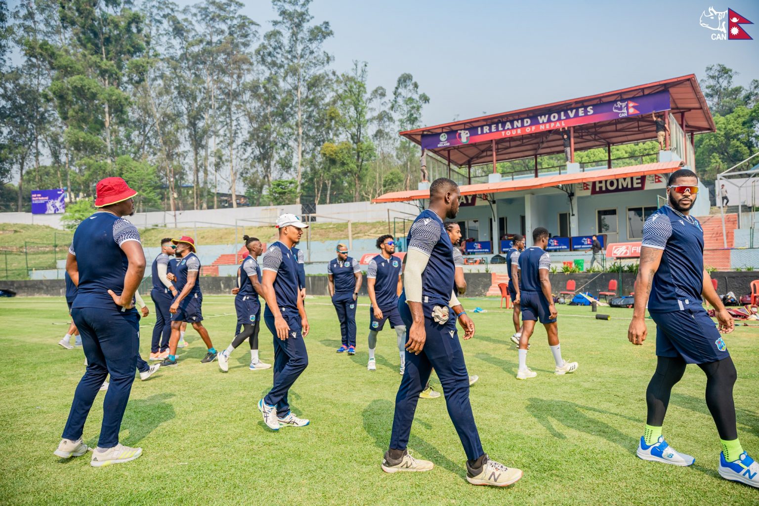 West Indies team preps at TU Grounds ahead of Nepal clash (photos)