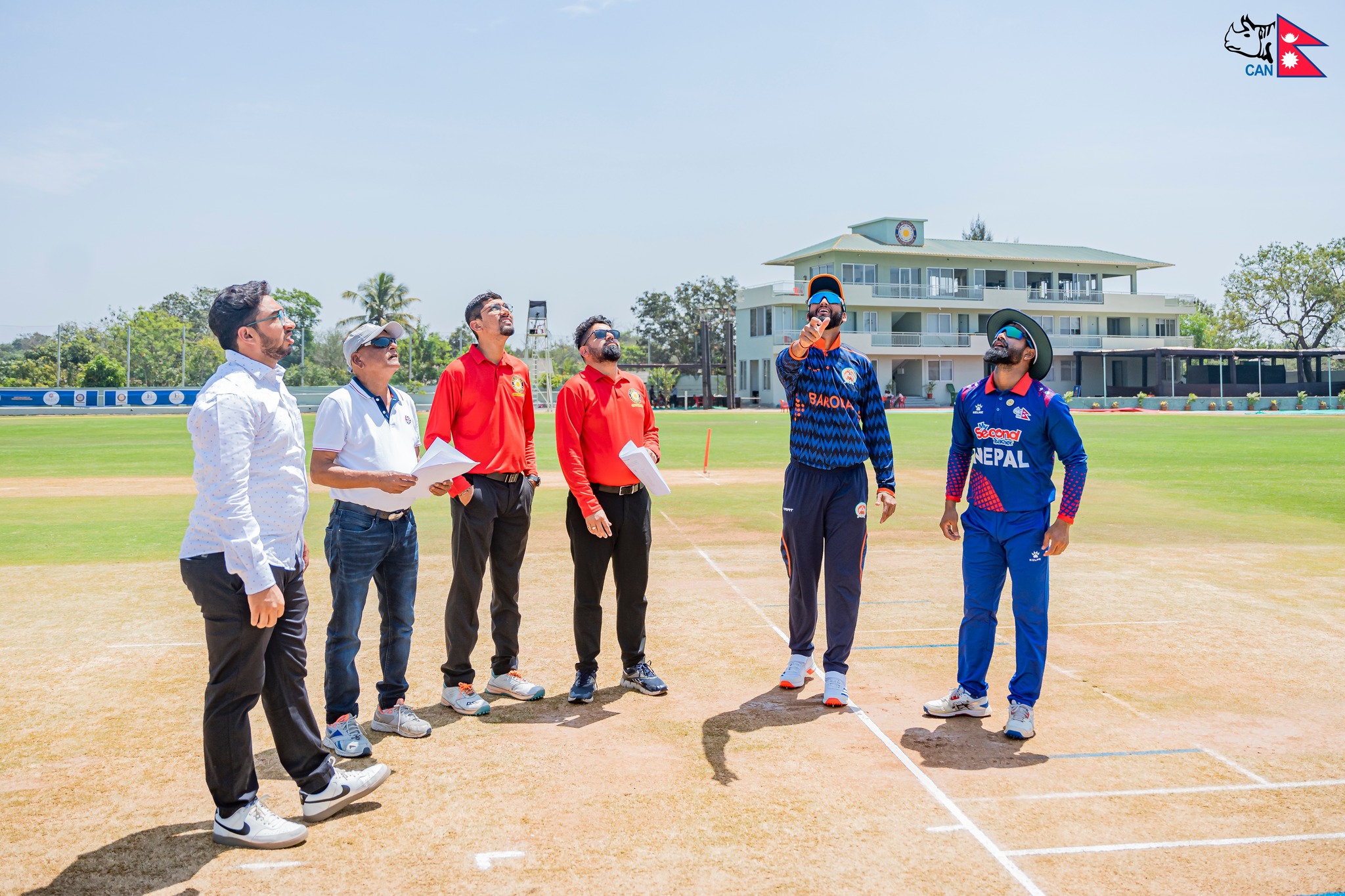 Nepal loses toss against Baroda in SMS Friendship Cup