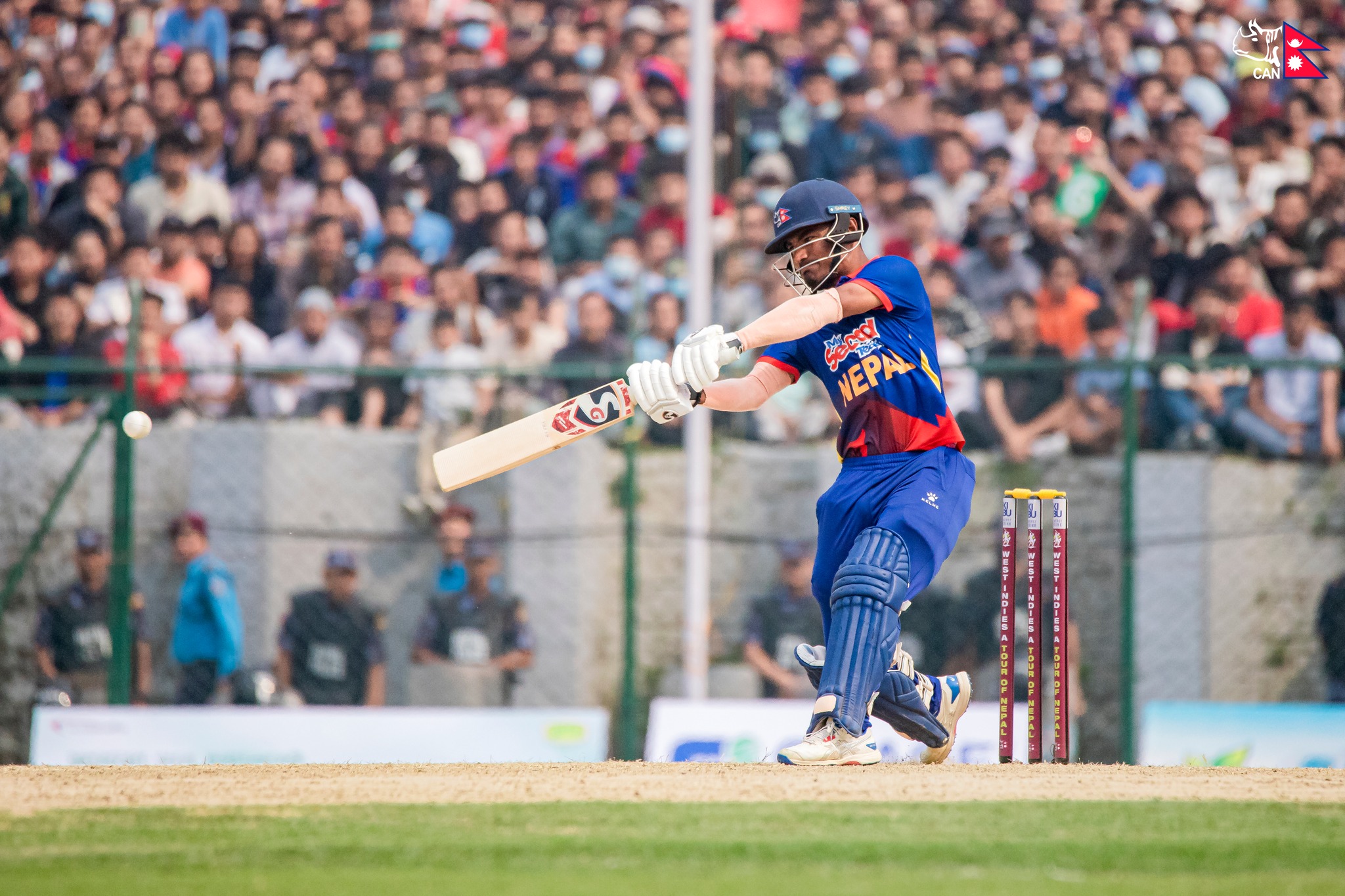 Nepal loses sixth wicket, captain Rohit scores half-century