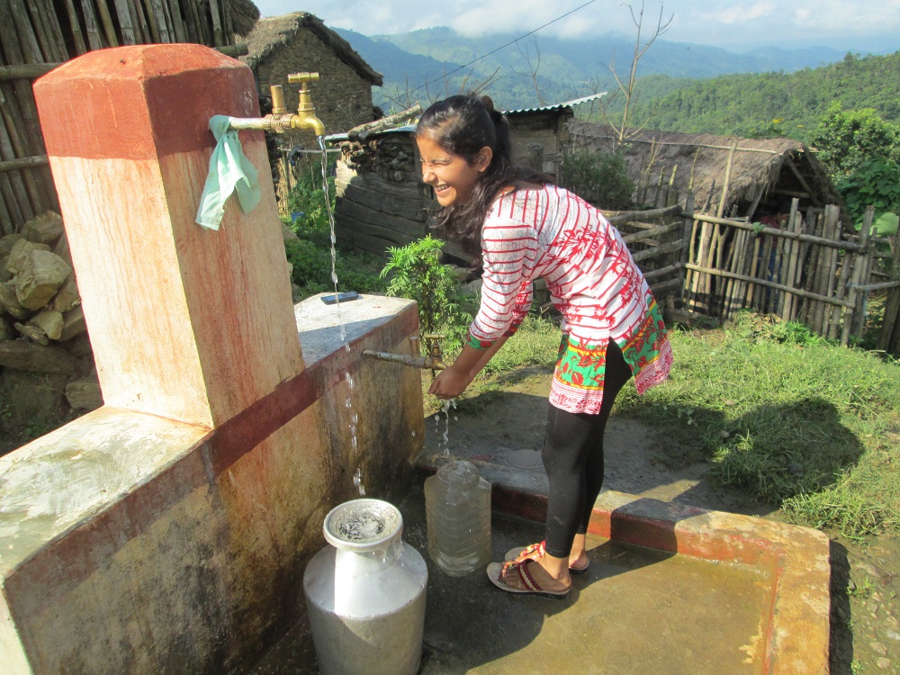 Two remote settlements in Parbat get water supply