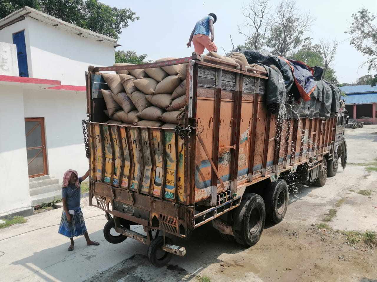 APF seize truck concealing sugar, maize, & wheat flour in Sunsari