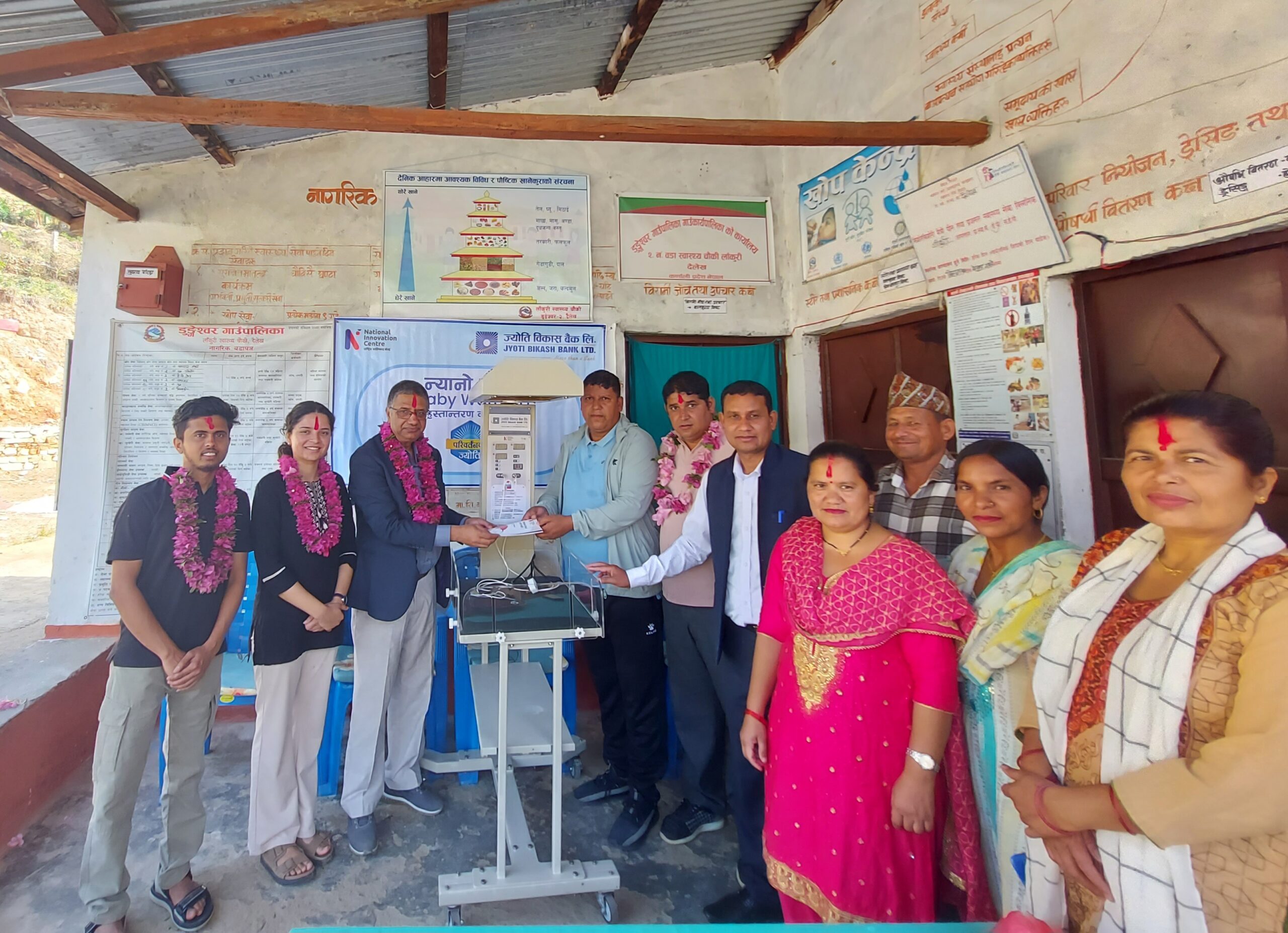 Jyoti Bikash Bank provides Baby Warmers to 5 remote & rural health posts in Karnali