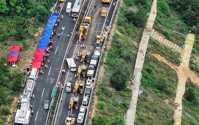 Death toll in highway collapse in Guangdong rises to 36
