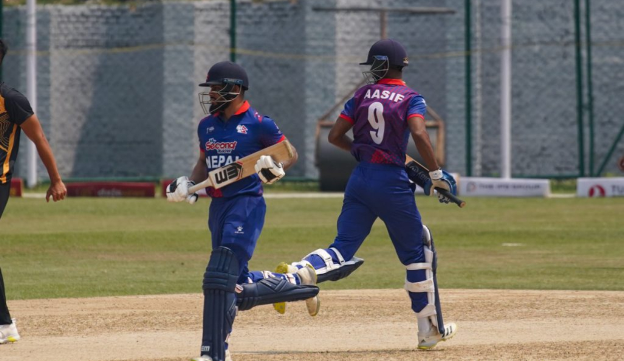 Both Nepal’s openers out against West Indies, Bhurtel bowled for 1 run