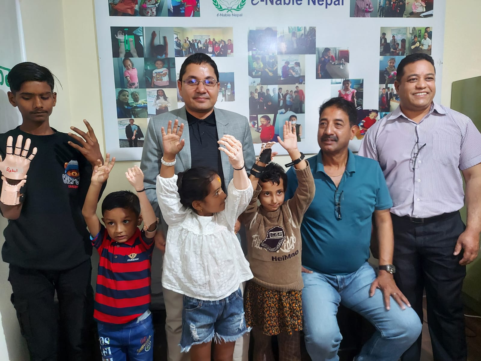 Jyoti Bikash Bank supports children with prosthetic hands