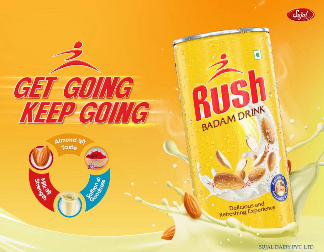 Sujal Dairy launches RUSH BADAM DRINK