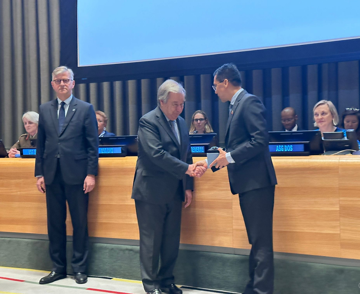 Peacekeeper Rai posthumously honoured with UN recognition