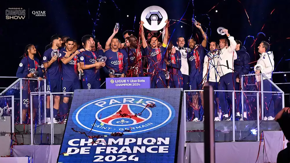 PSG clinches French Ligue 1 title despite 3-1 loss to Toulouse