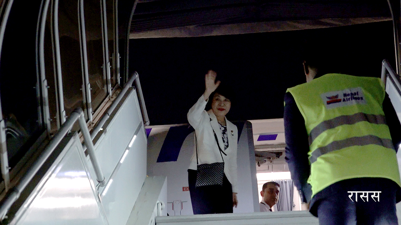 Japan’s foreign minister returns home