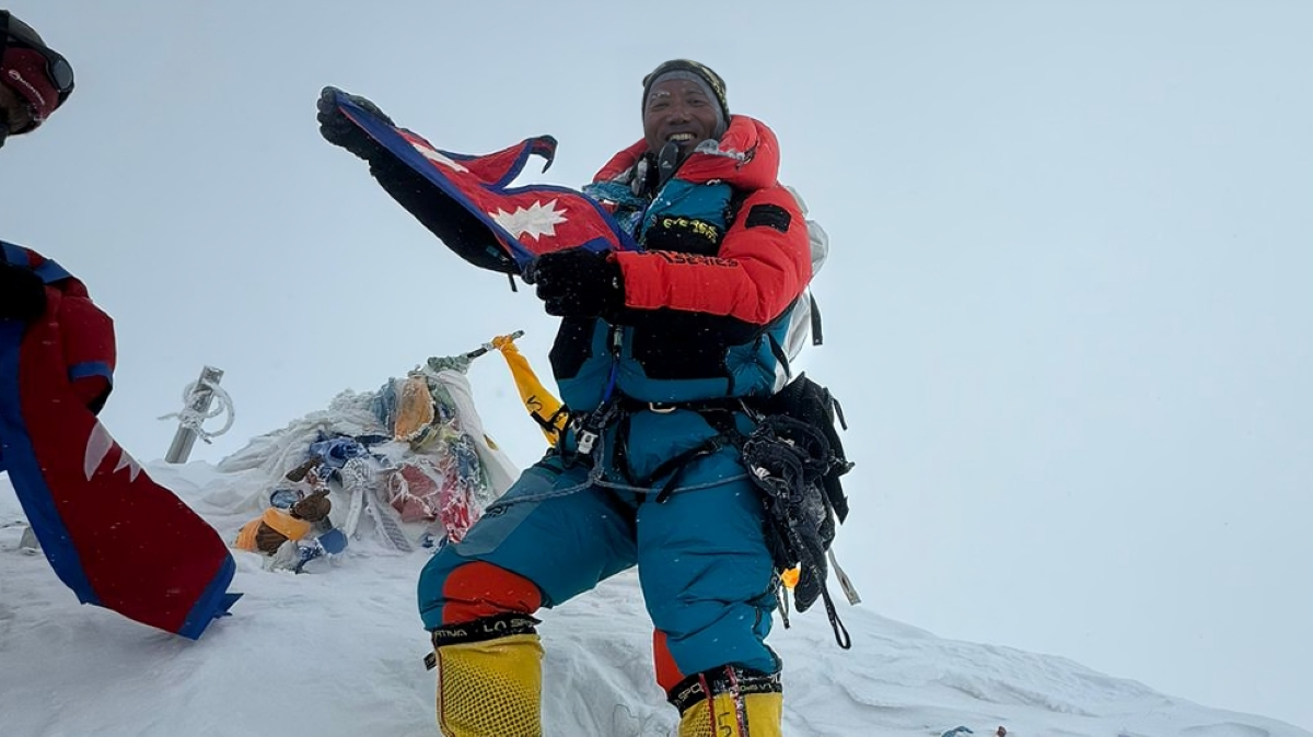 Kami Rita Sherpa makes history with 30th Everest summit, sets new record